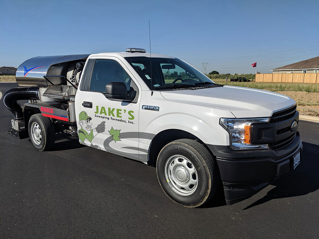 Street Sweeping services in the San Jose, California region - photo-sweeper truck